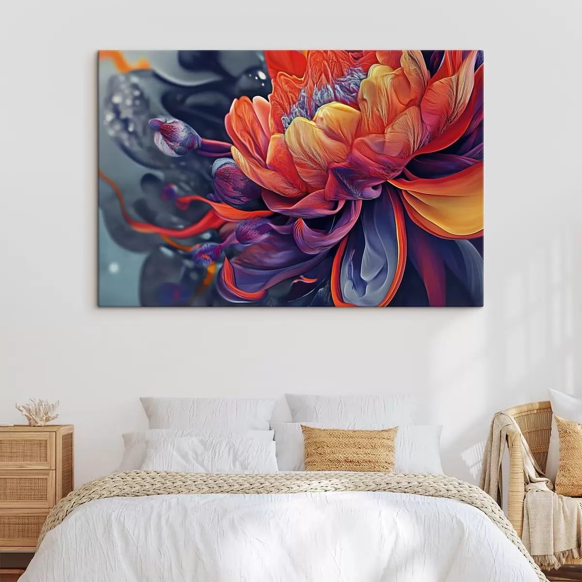 murales de pared Gran flor brillante s44214