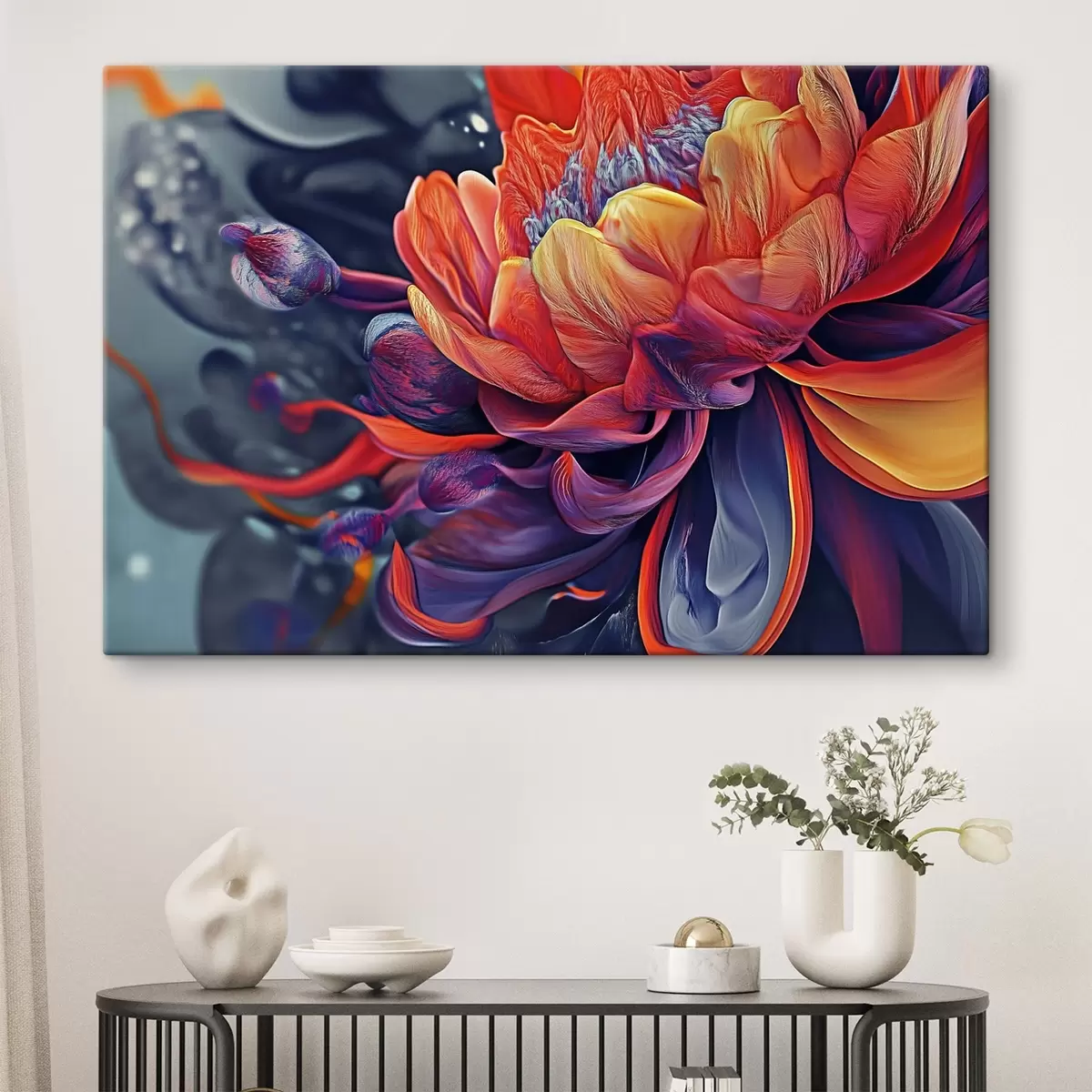 murales de pared Gran flor brillante s44214