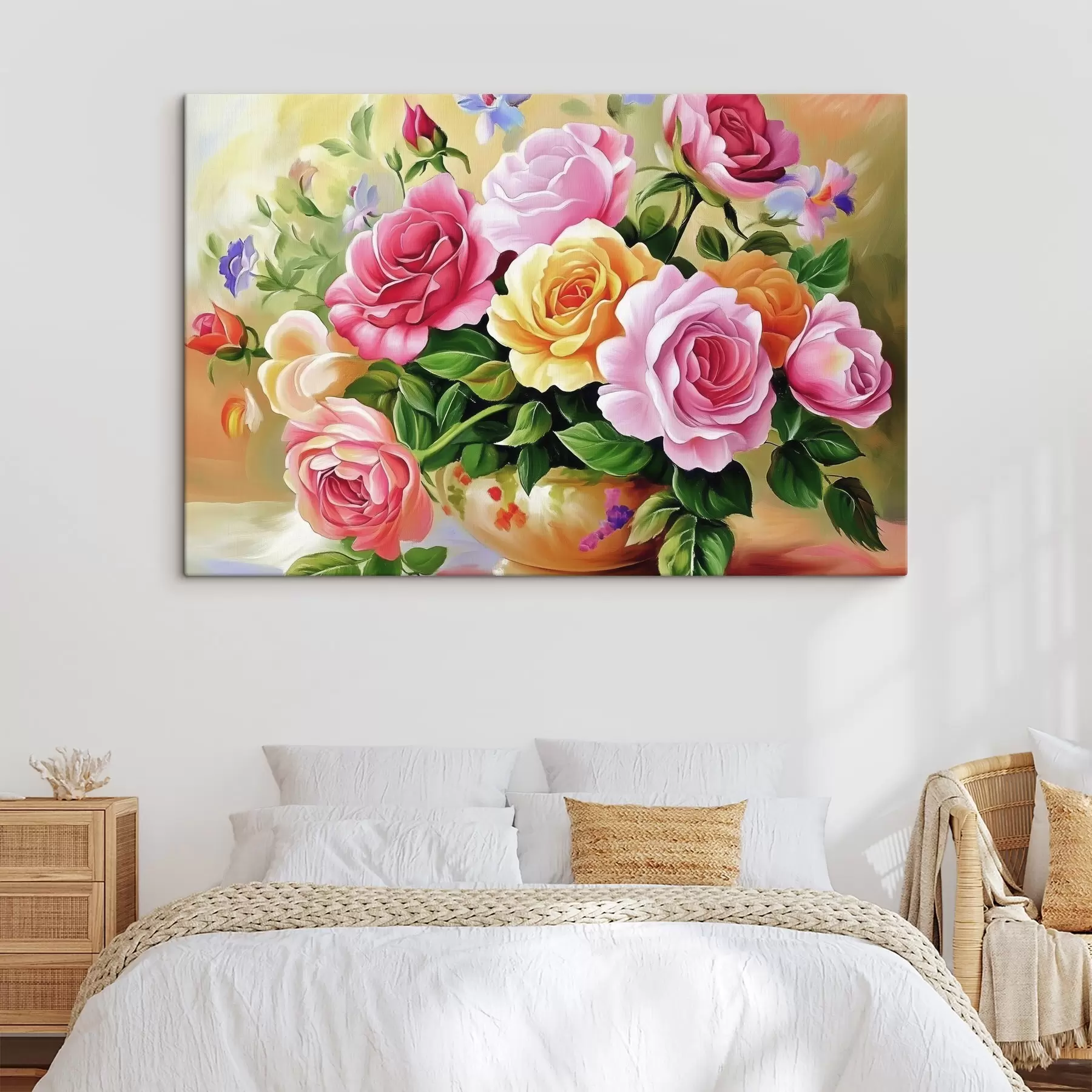 murales de pared Exuberante ramo de flores brillantes s44217