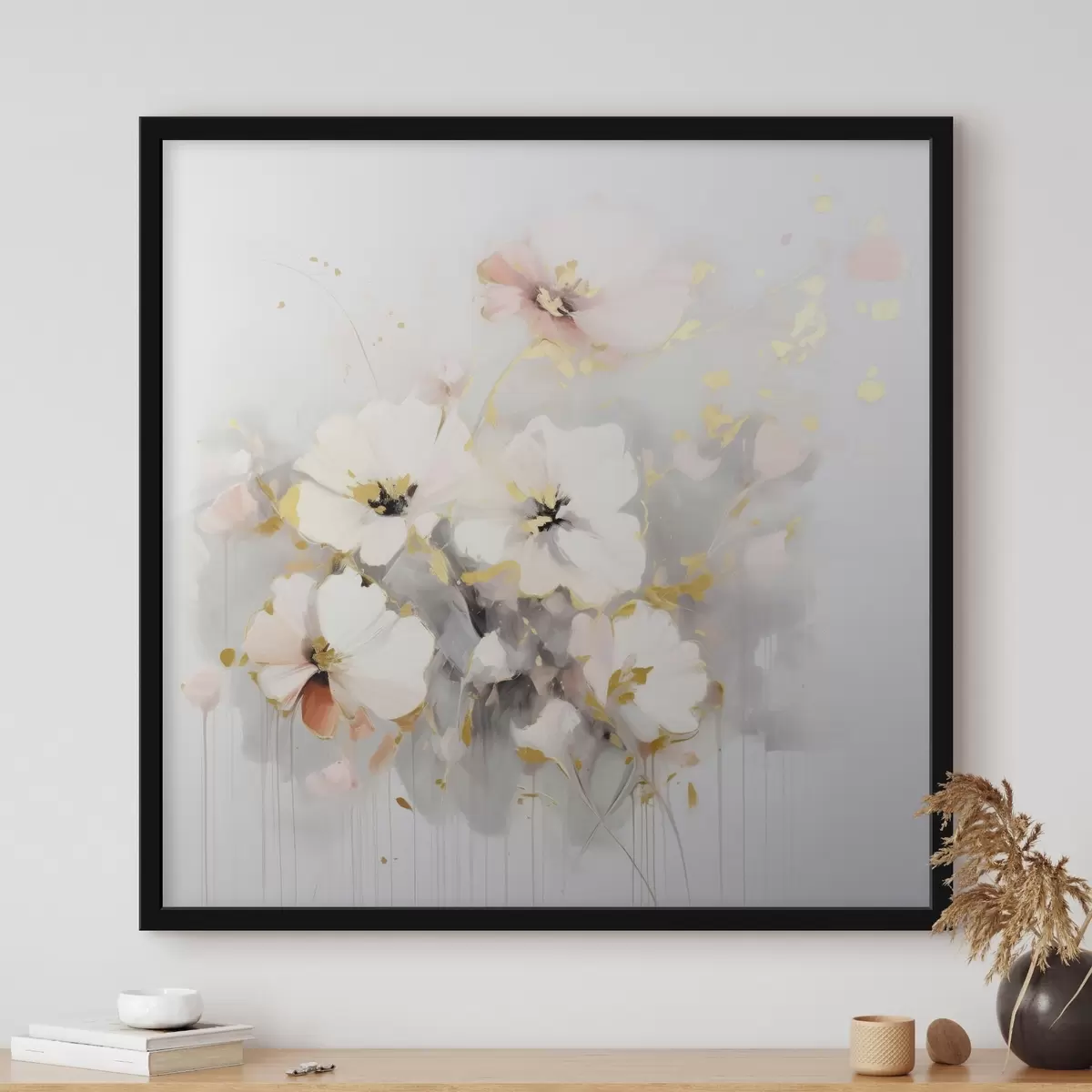 Poster Flores al aire en estilo acuarela f43902