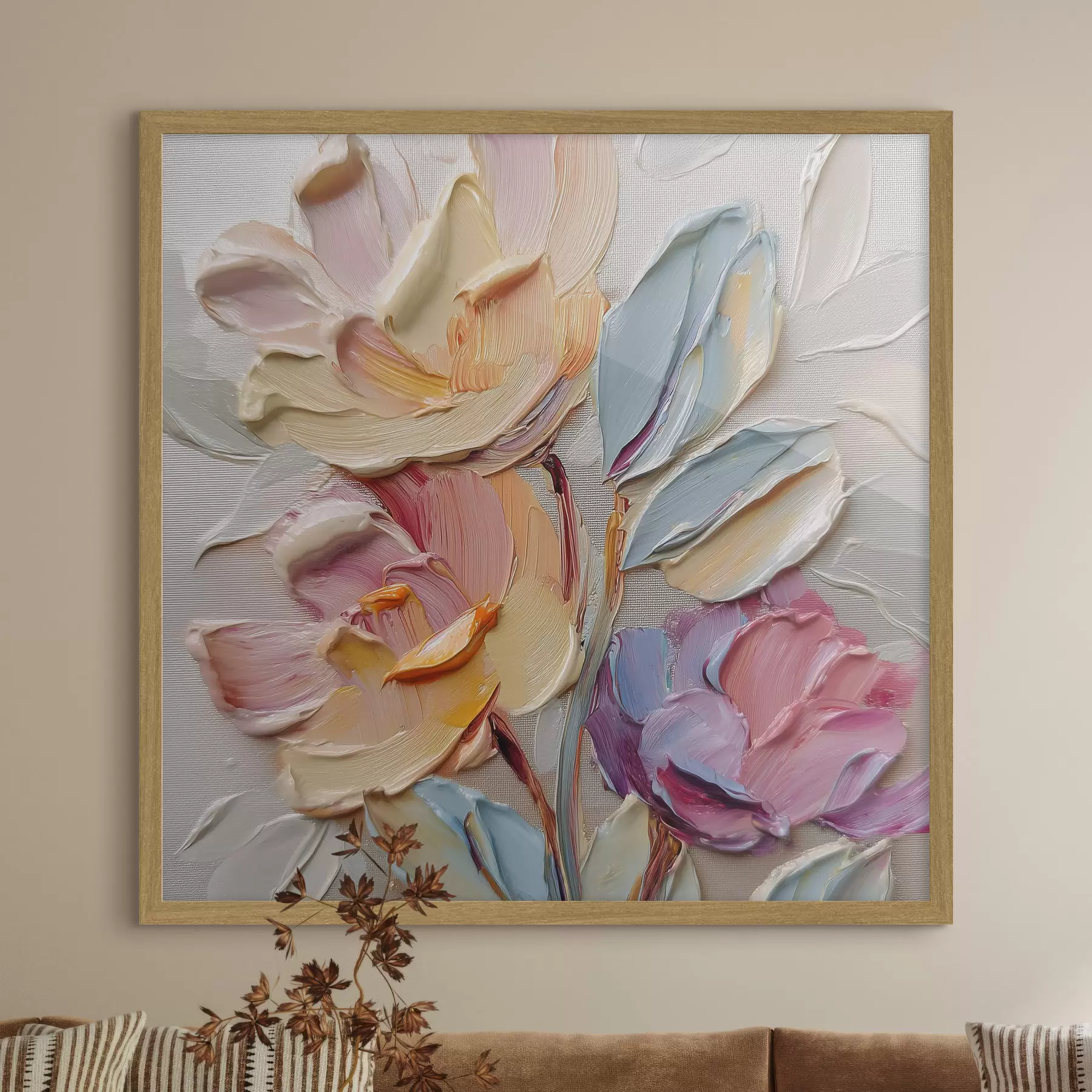murales de pared Pétalos en pastel f44240