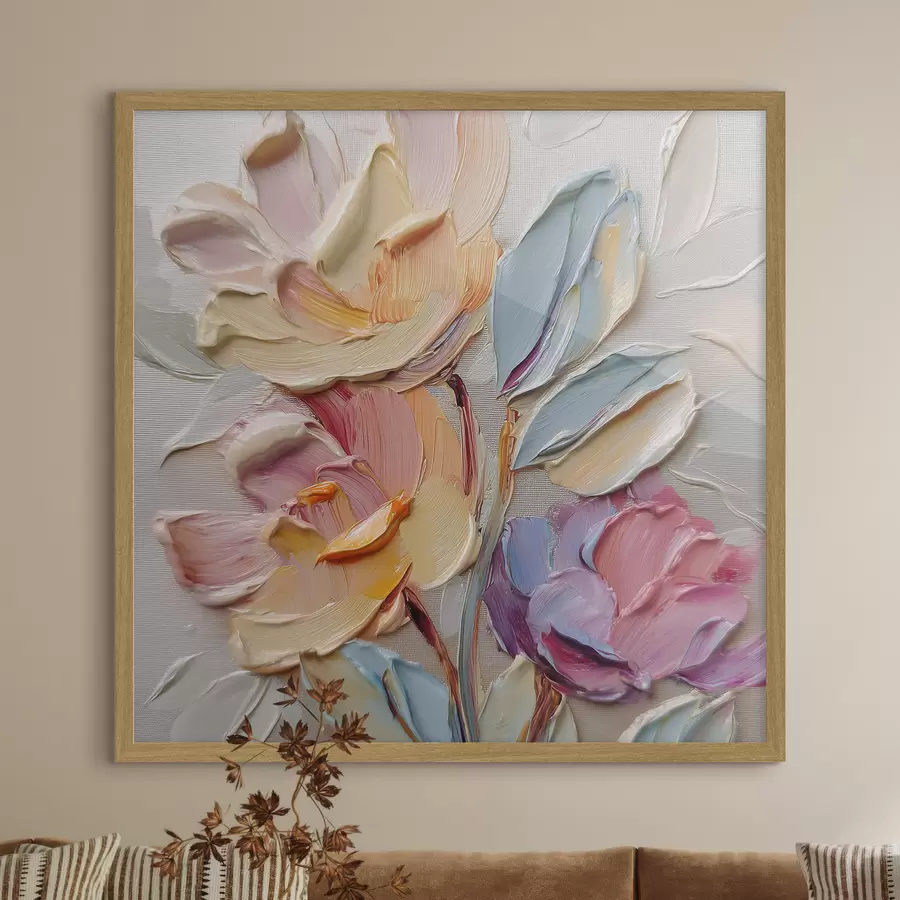 murales de pared Pétalos en pastel f44240