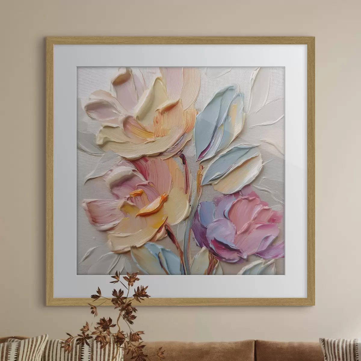 Poster Pétalos en pastel f44240