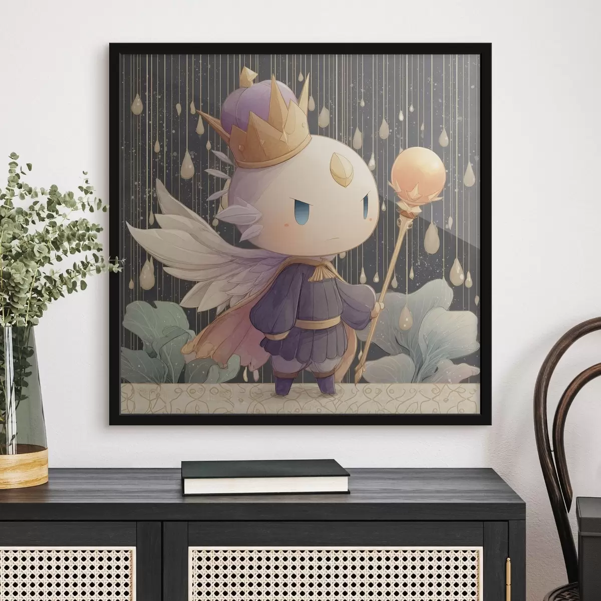 Poster Rey misterioso bajo la lluvia f44244