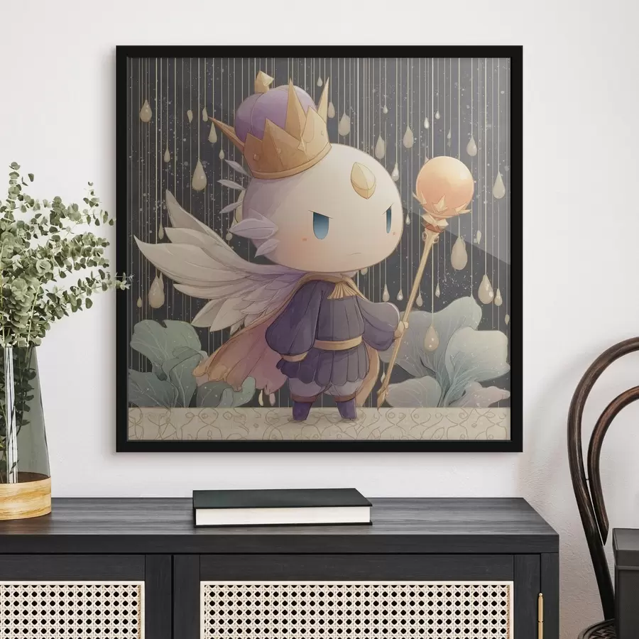 murales de pared Rey misterioso bajo la lluvia f44244