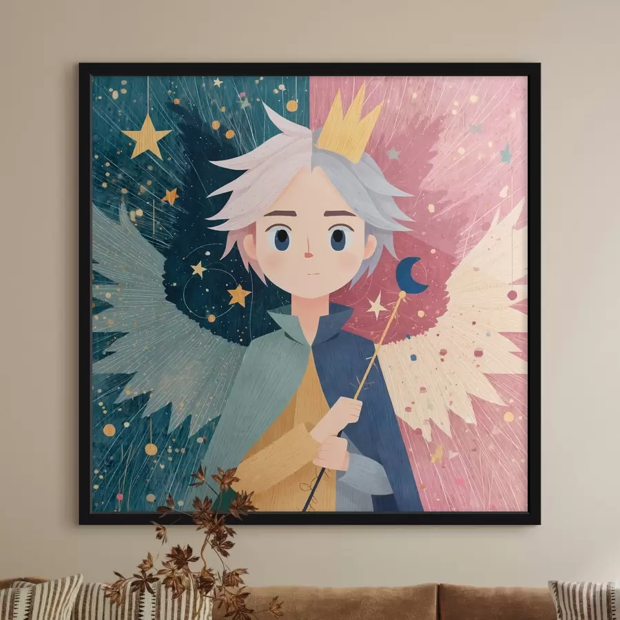 murales de pared Dualidad en el estilo de fantasía f44245