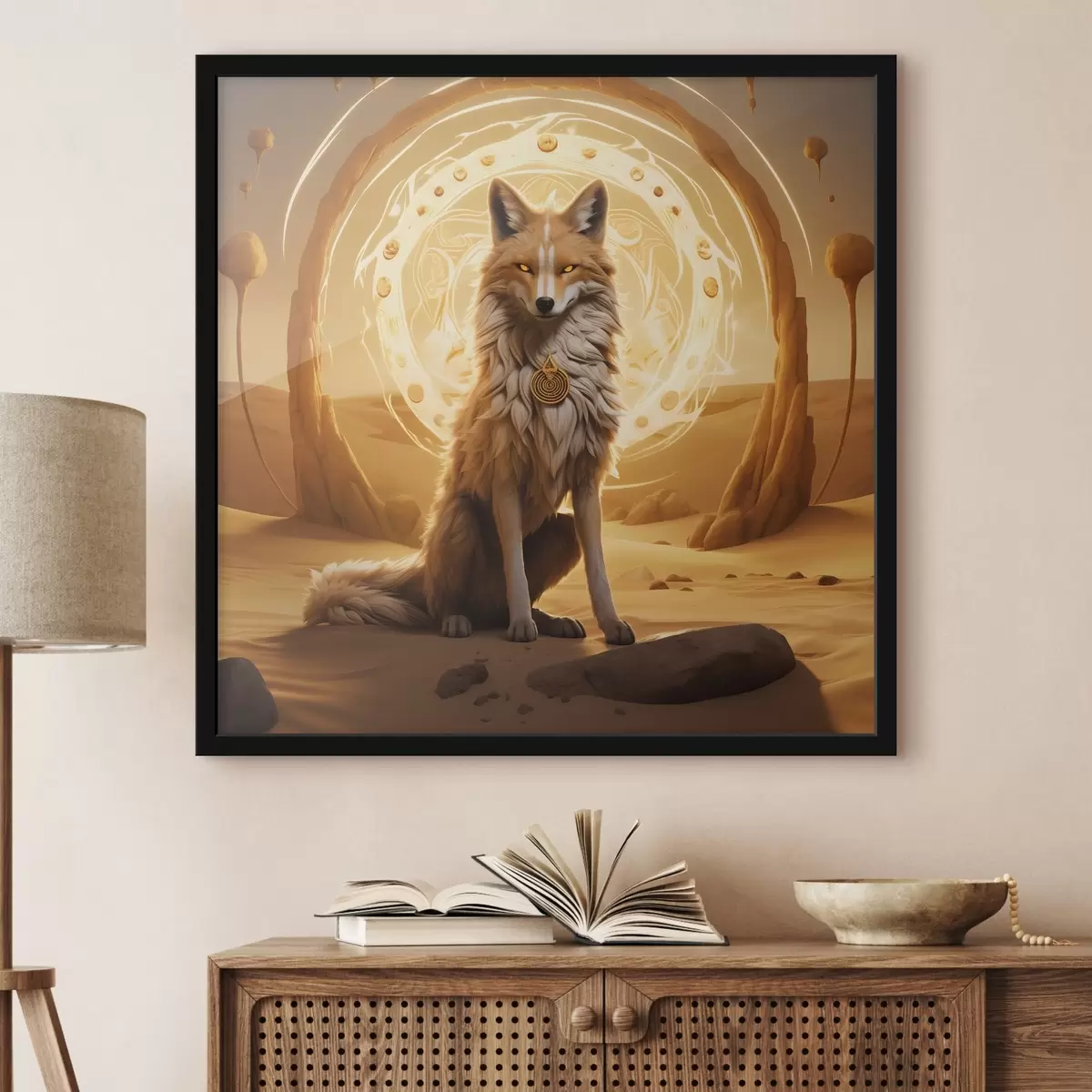 Poster Zorro místico en el resplandor del desierto f44246