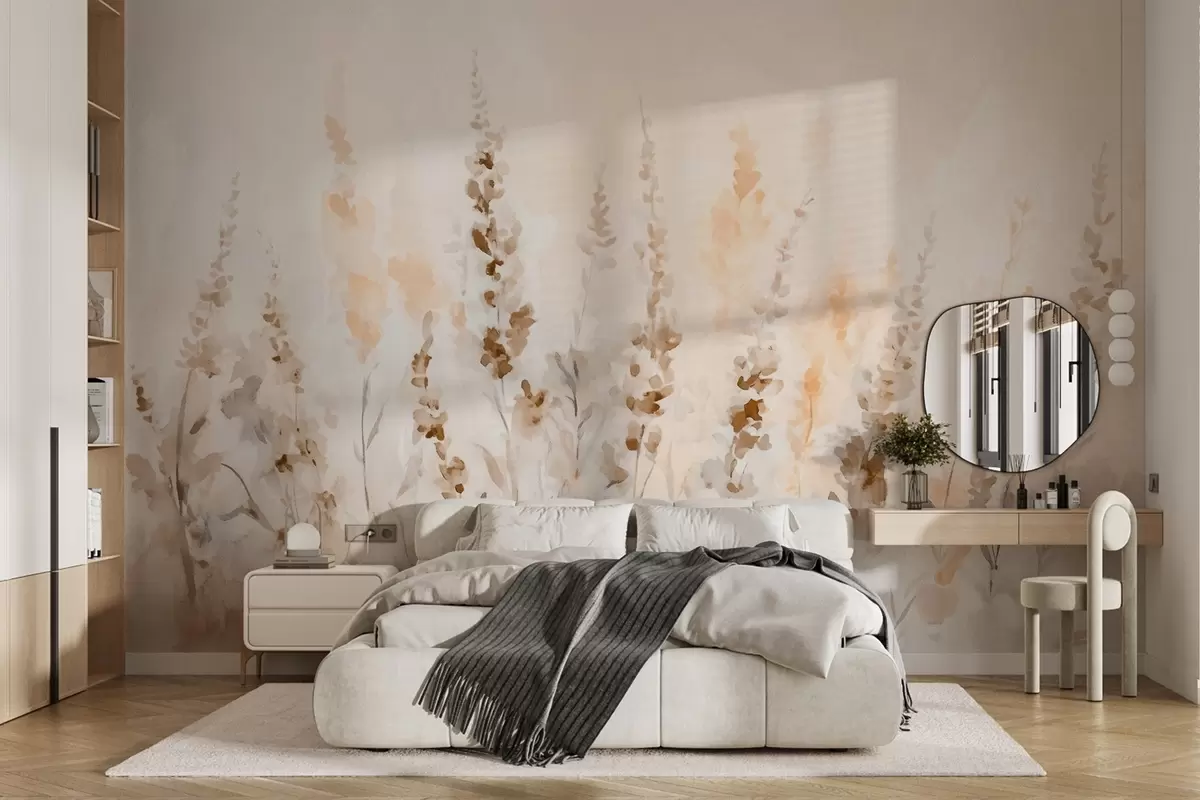 murales de pared Campo de lavanda vintage w09069v2