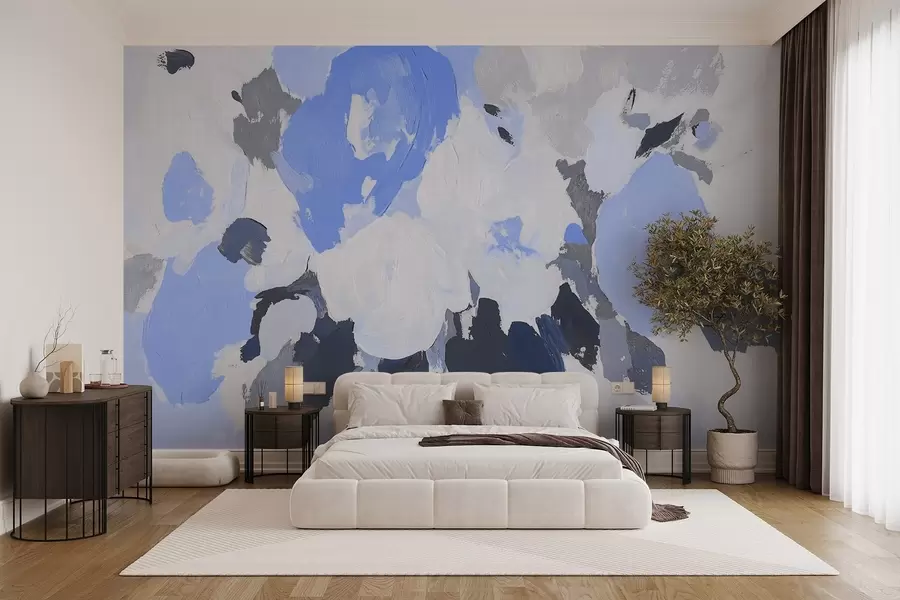 murales de pared Flores acrílicas abstractas w09070v2