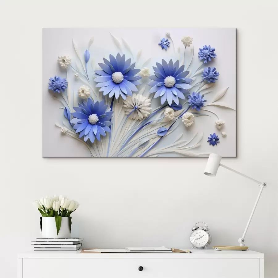 murales de pared Flores azules s44294
