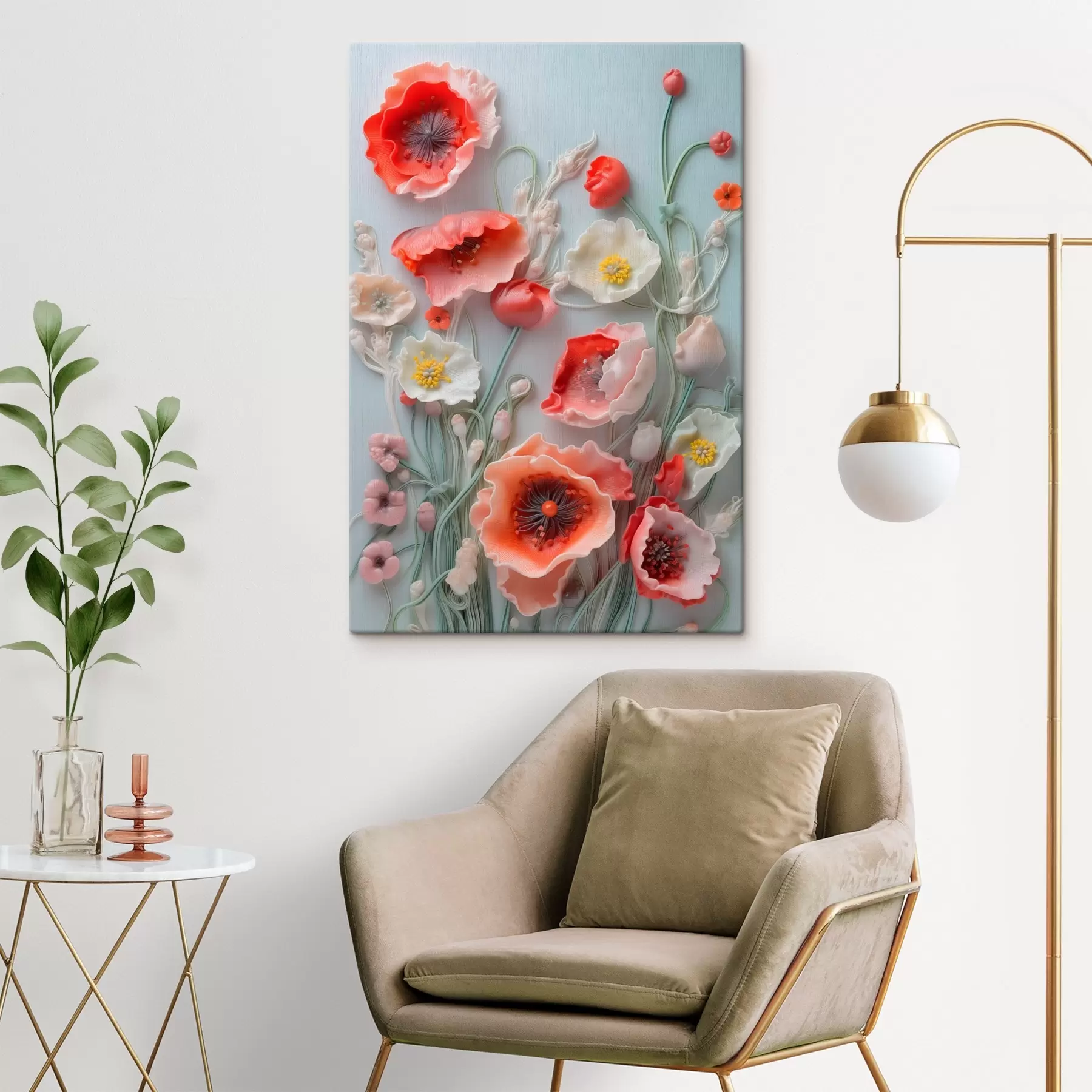 murales de pared Amapolas de campo s44295