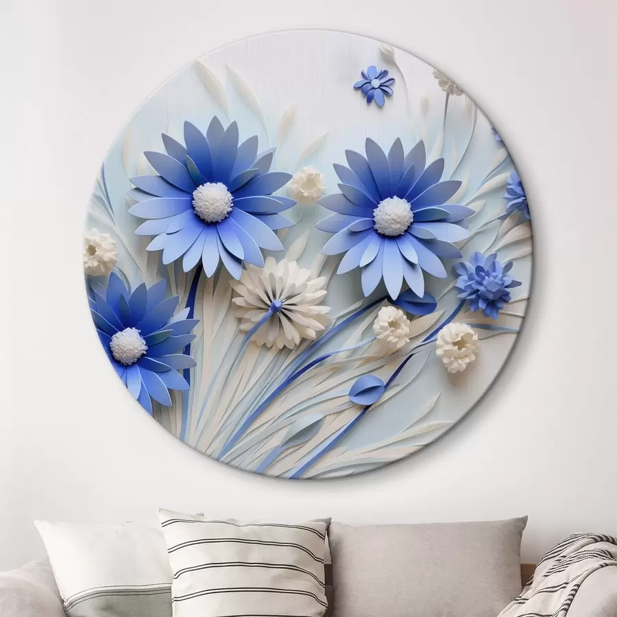 murales de pared Flores azules r44294