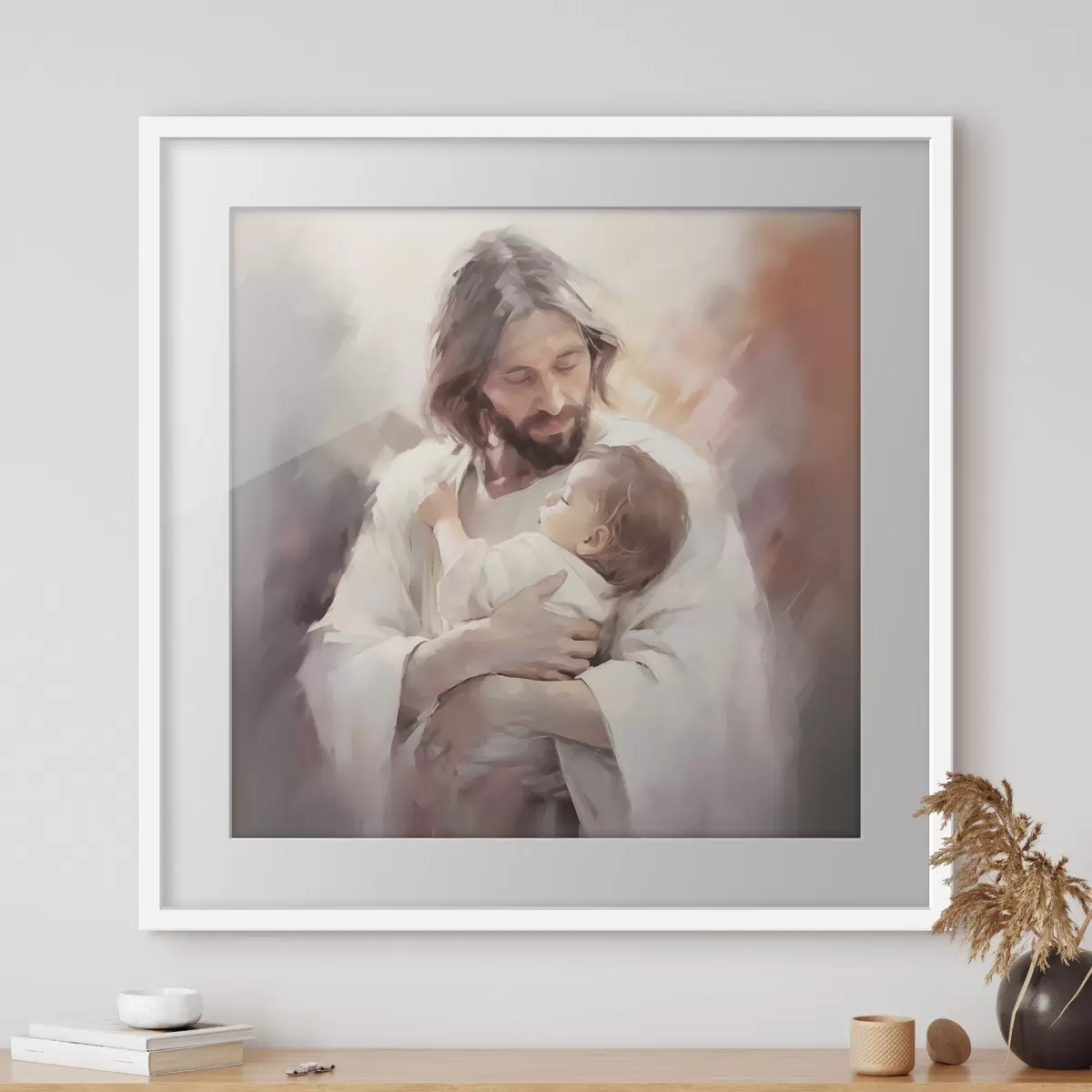 Poster Jesús con un niño f44283