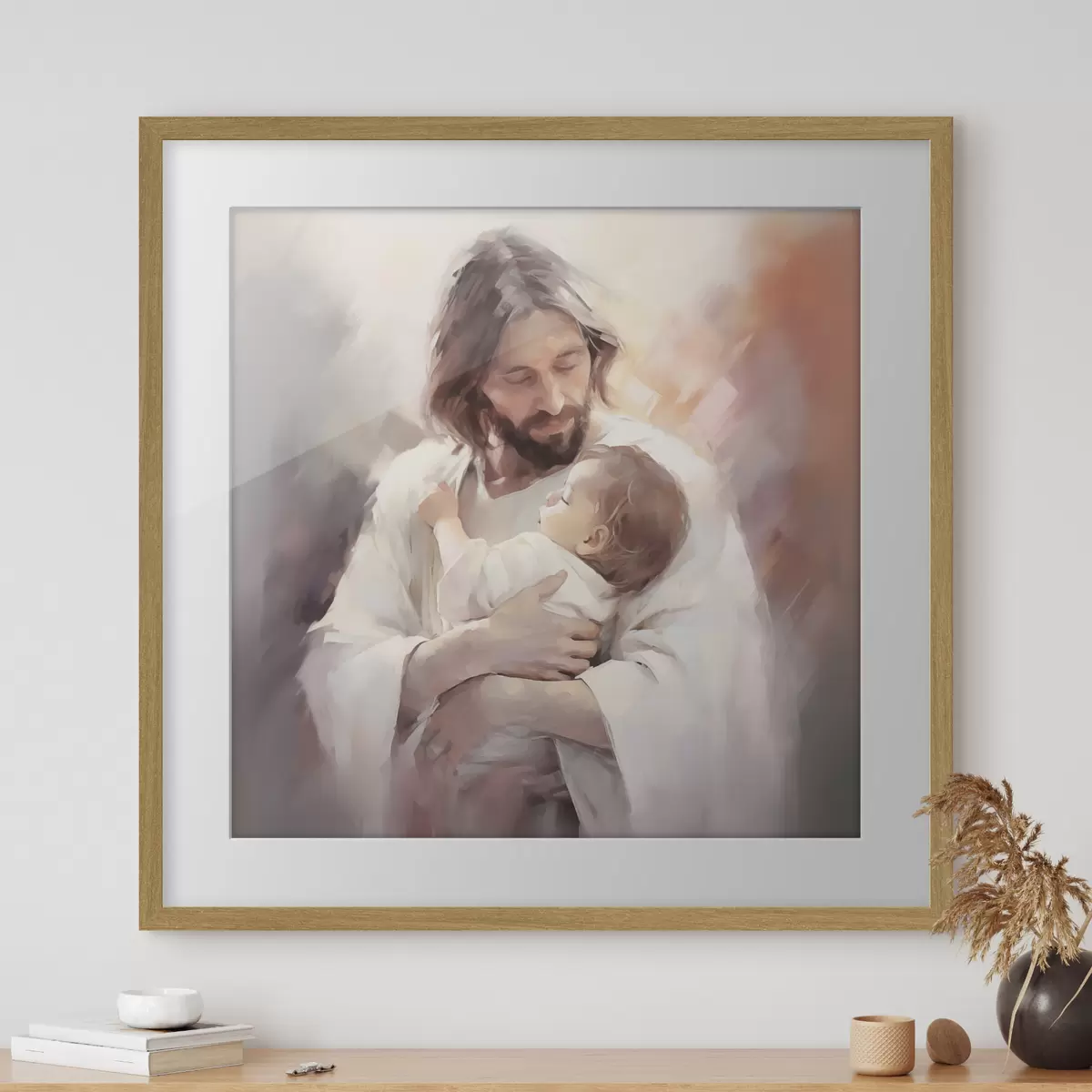 Poster Jesús con un niño f44283