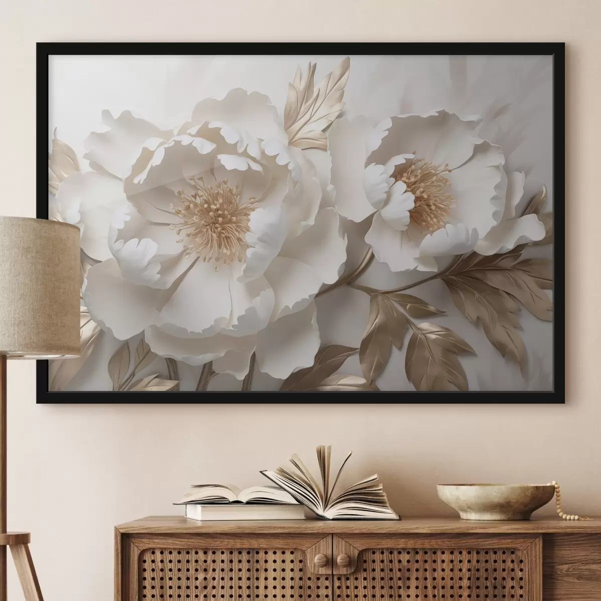 Poster Flores blancas f44287