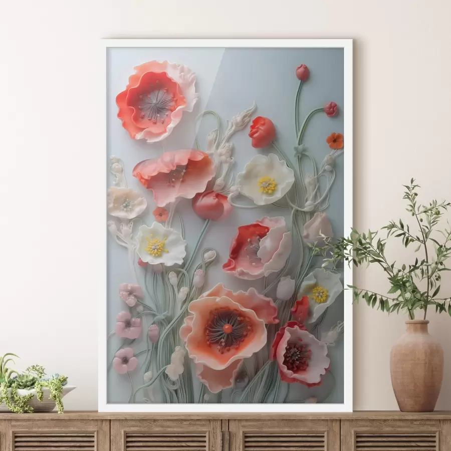 murales de pared Amapolas de campo f44295