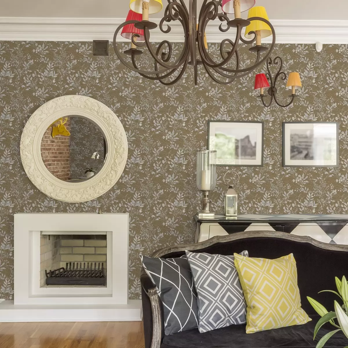 Papel pintado Plantas y ramas blancas a00166v1