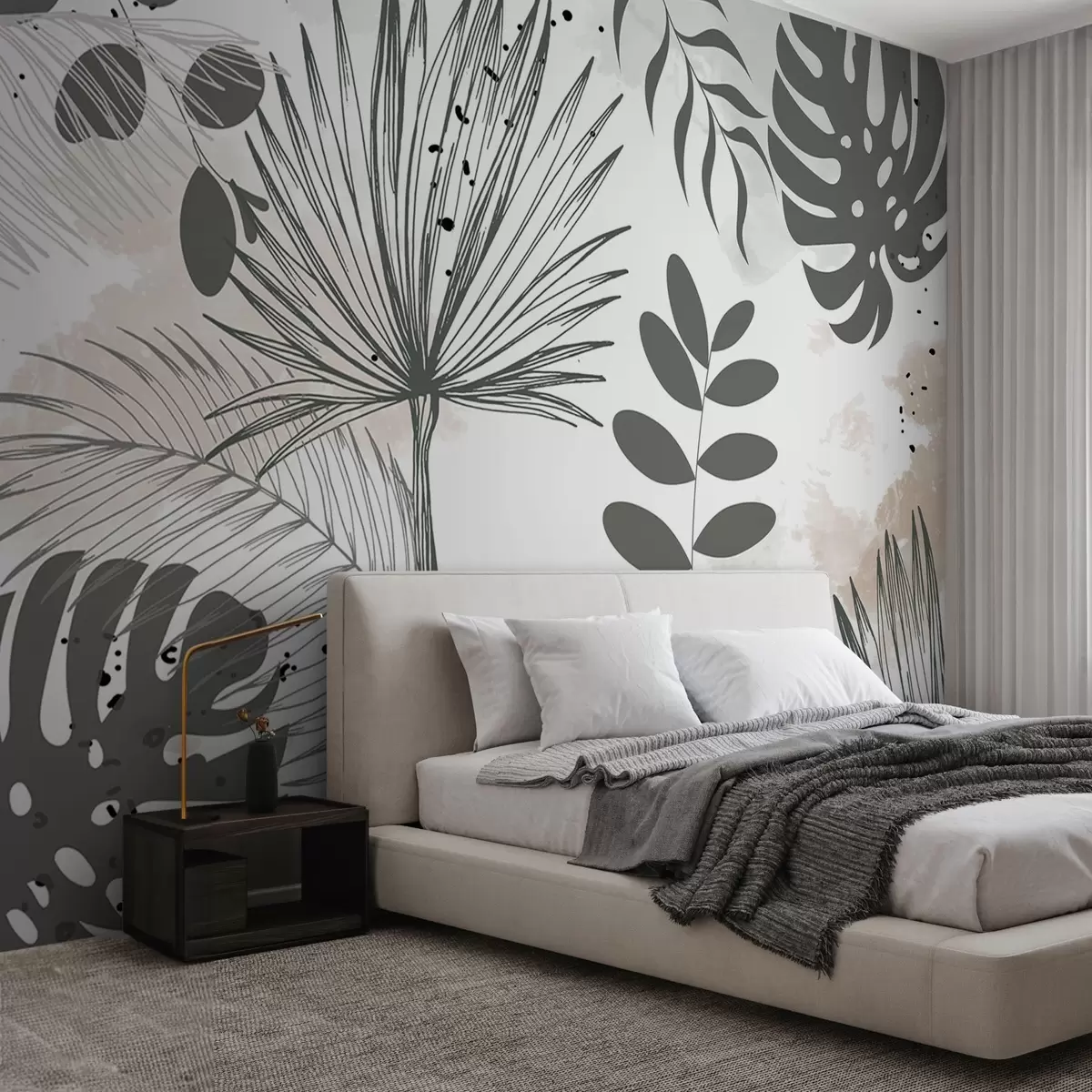 murales de pared Hojas tropicales w03886