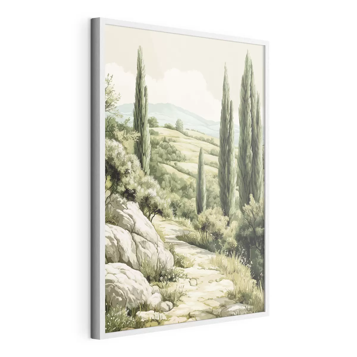 Poster Sendero de cipreses f44308
