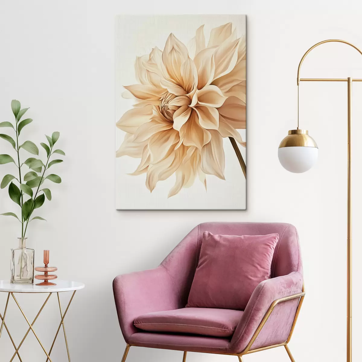 murales de pared Gran flor exuberante s44317