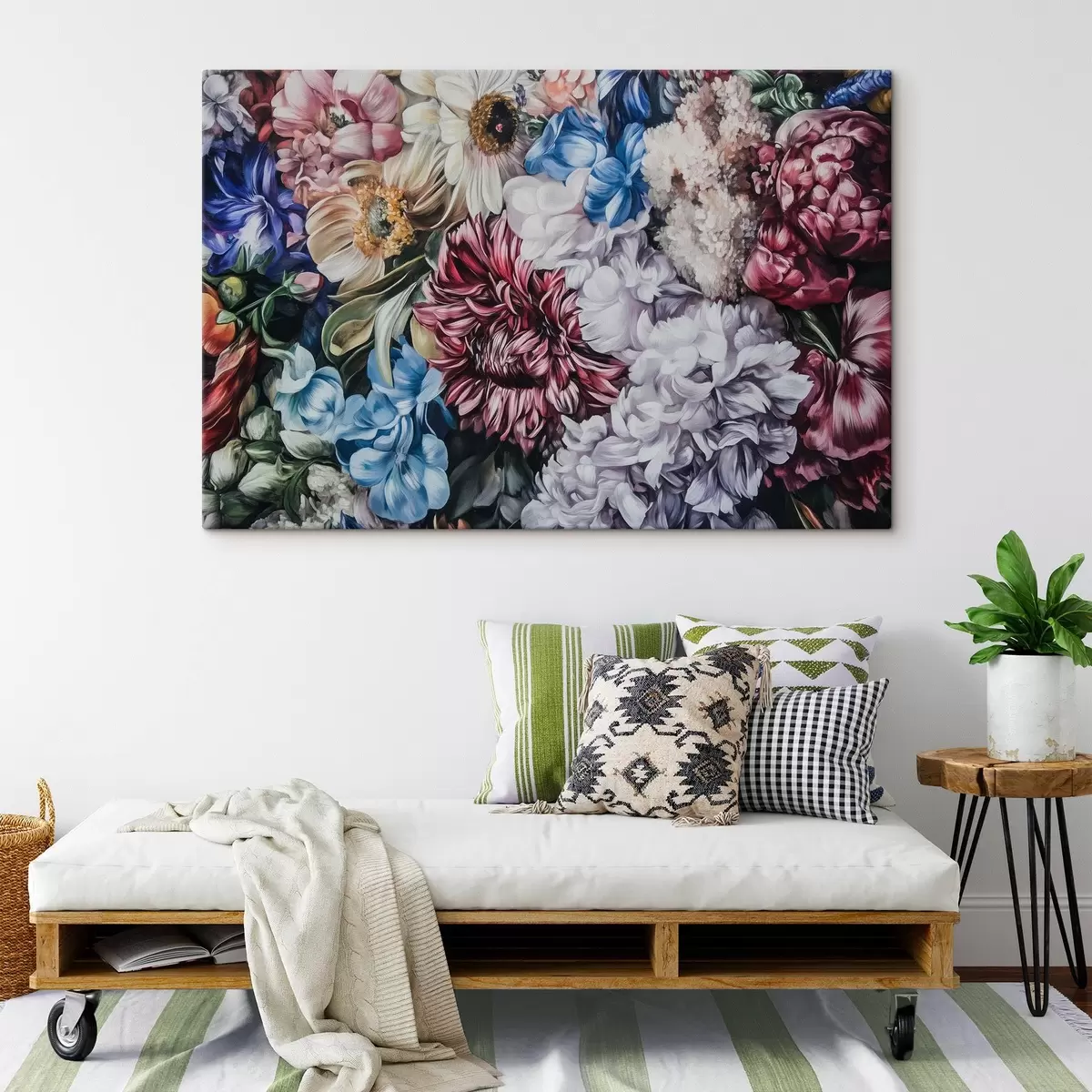 murales de pared Muchas flores de colores s44322