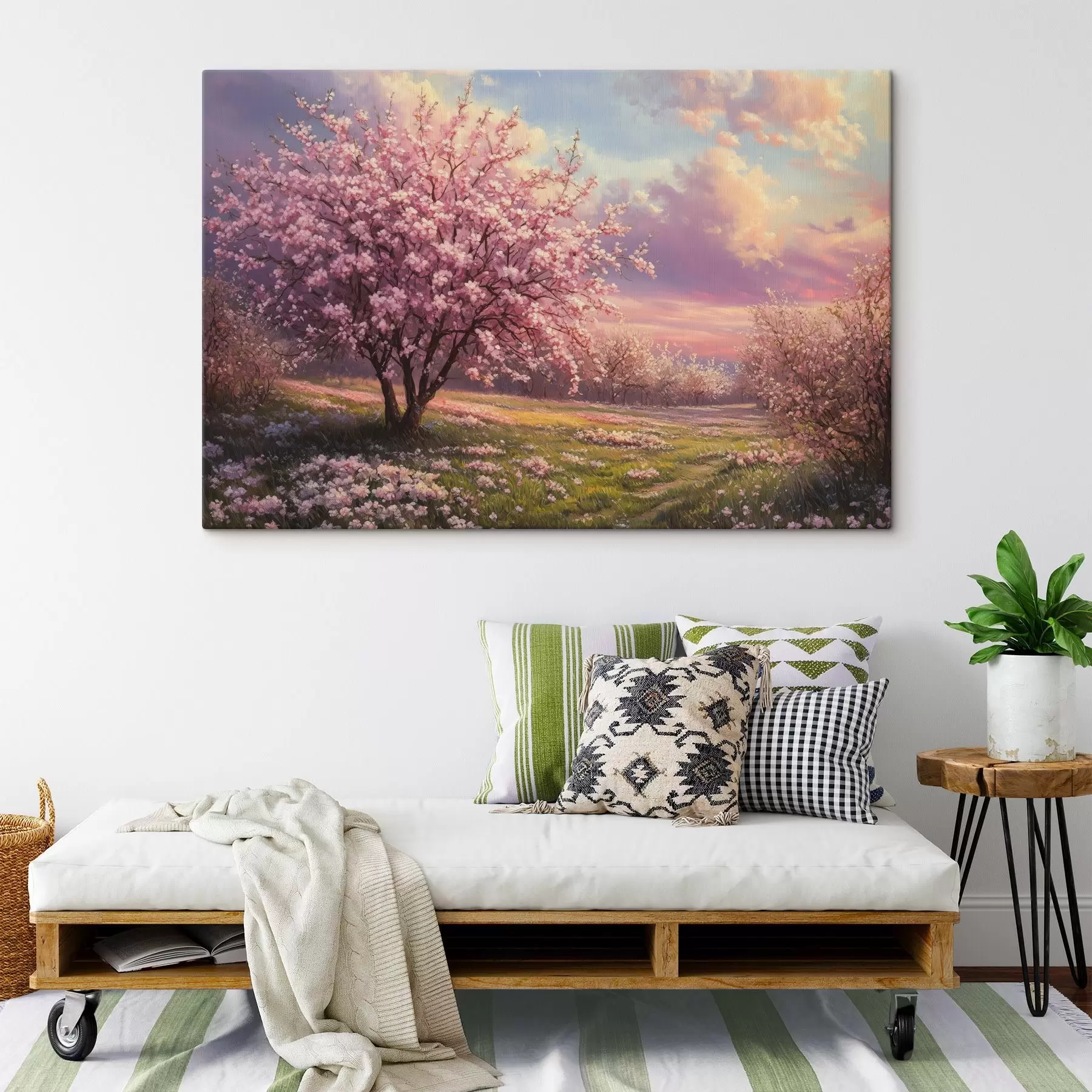 murales de pared Árboles rosas en flor s44324