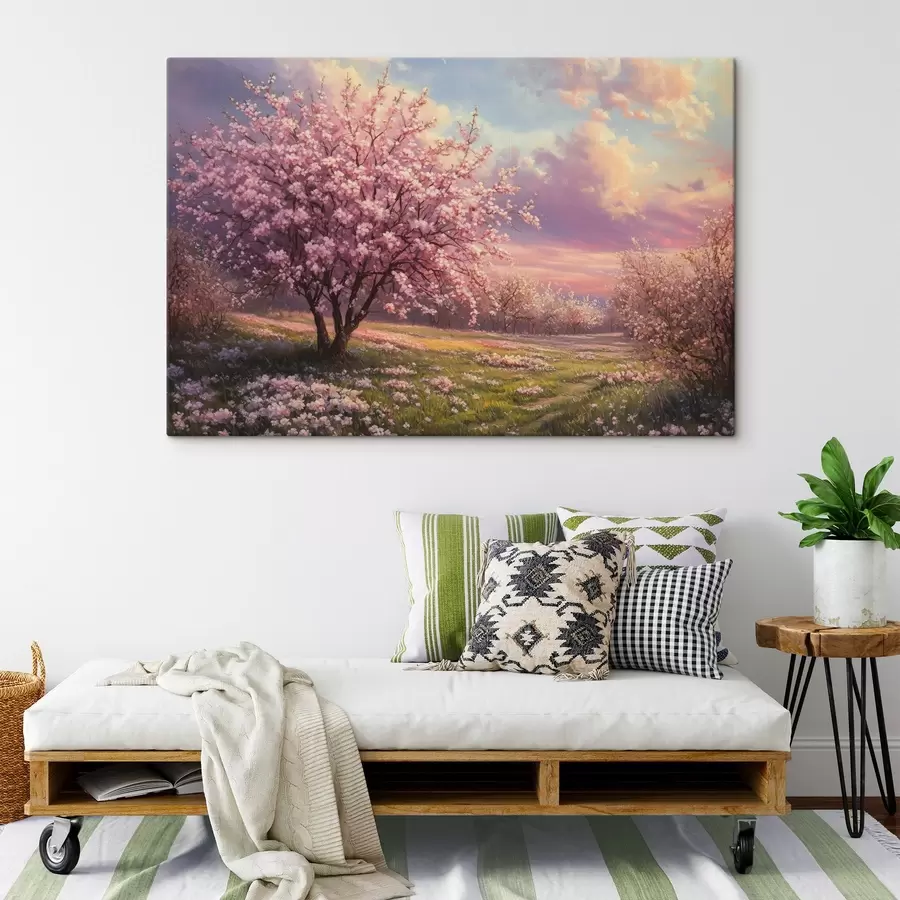 murales de pared Árboles rosas en flor s44324