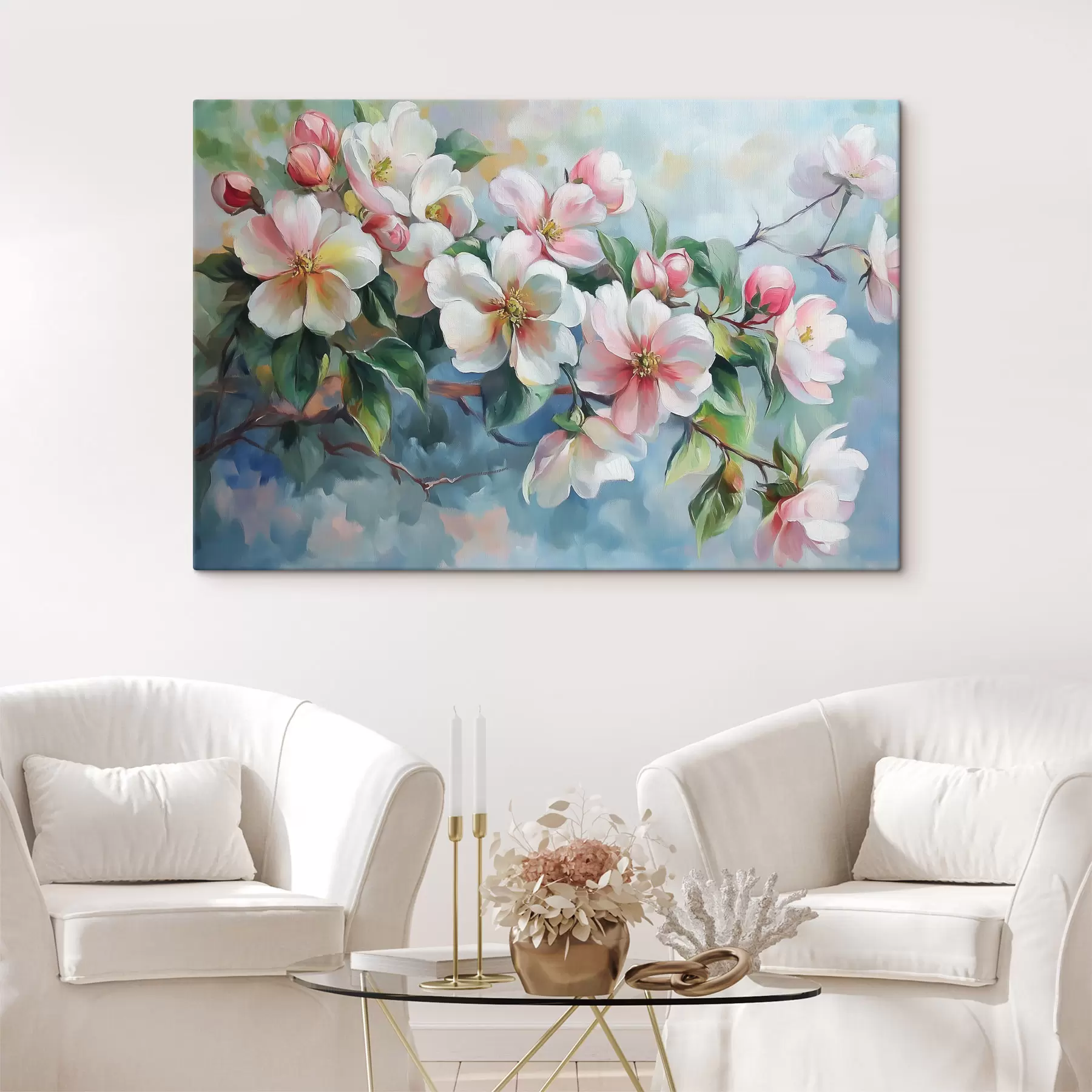 murales de pared Rama con flores s44328