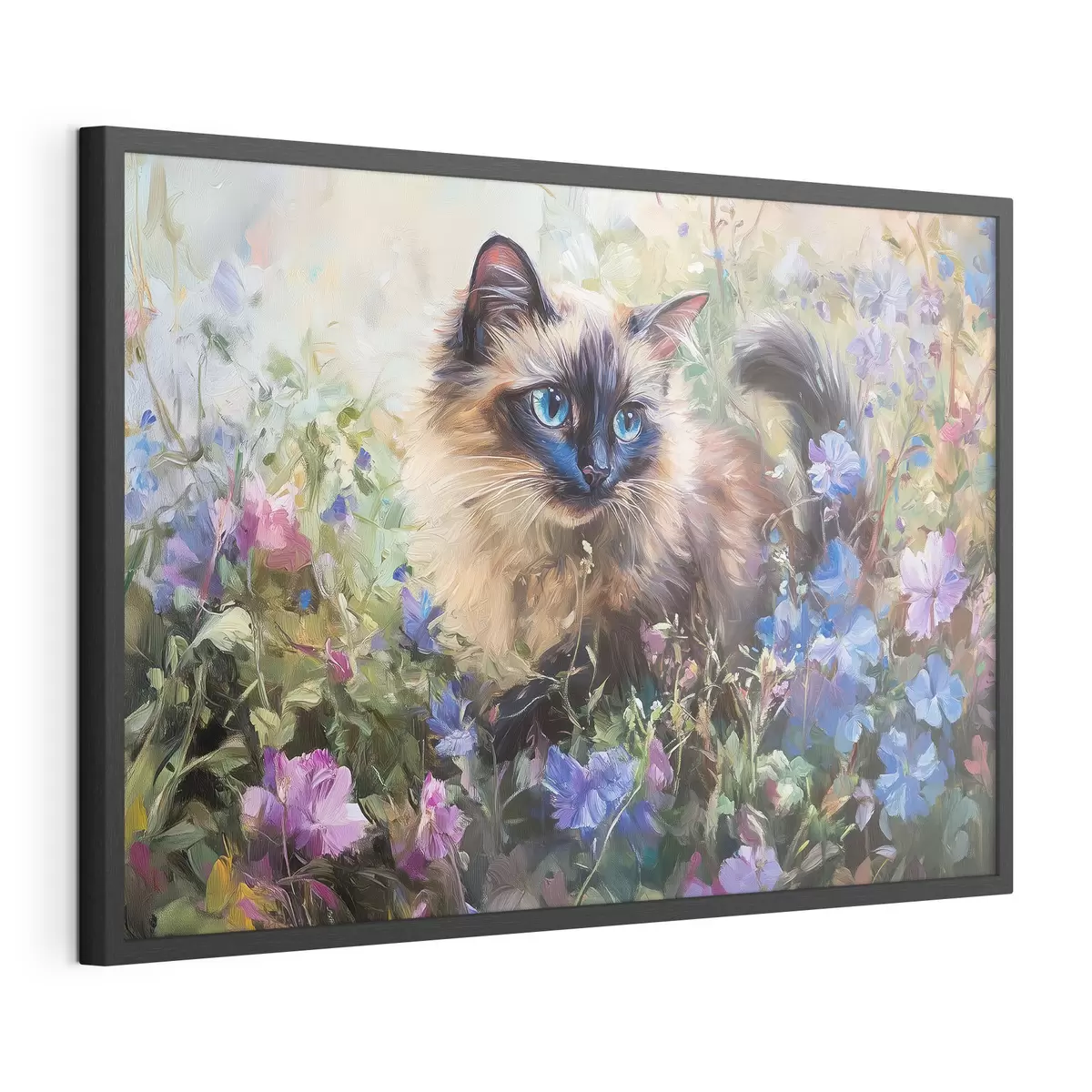 Poster Gatito en flores f44331