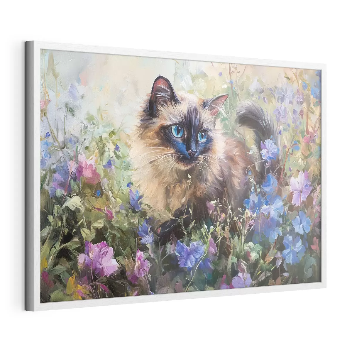 Poster Gatito en flores f44331