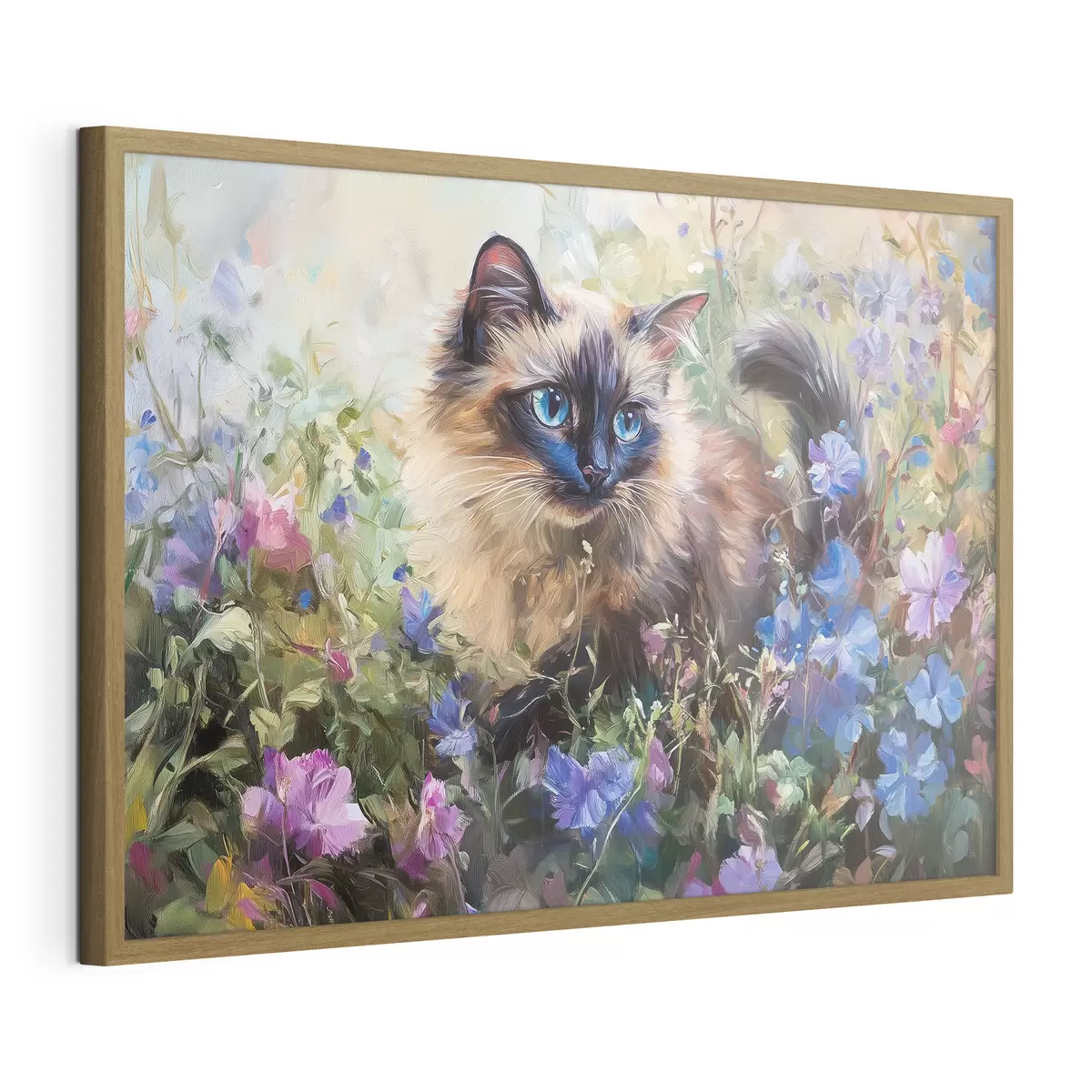 Poster Gatito en flores f44331