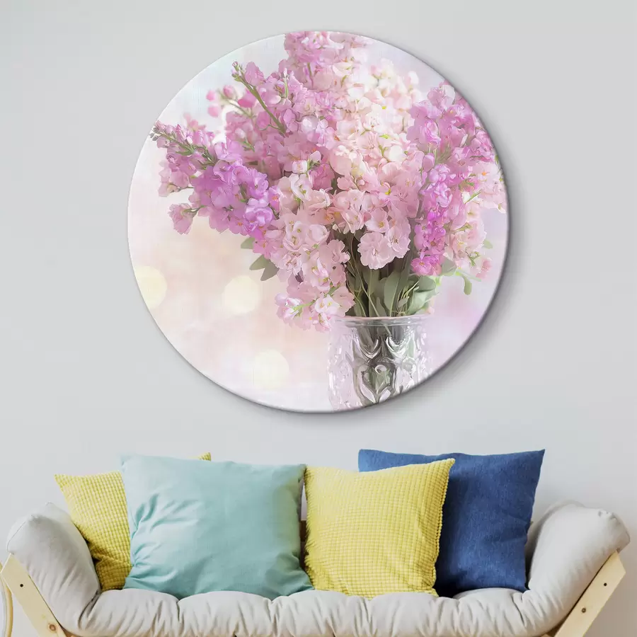 murales de pared Ramo rosa en jarrón r44315