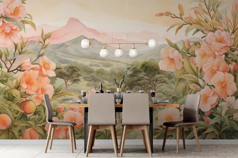 murales de pared Vista desde la montaña w03967