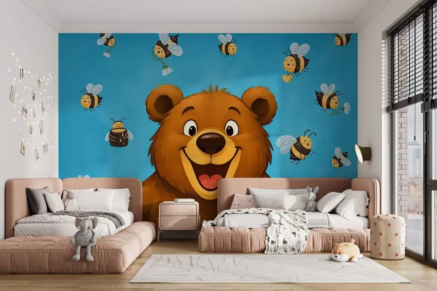 murales de pared Oso alegre w03969