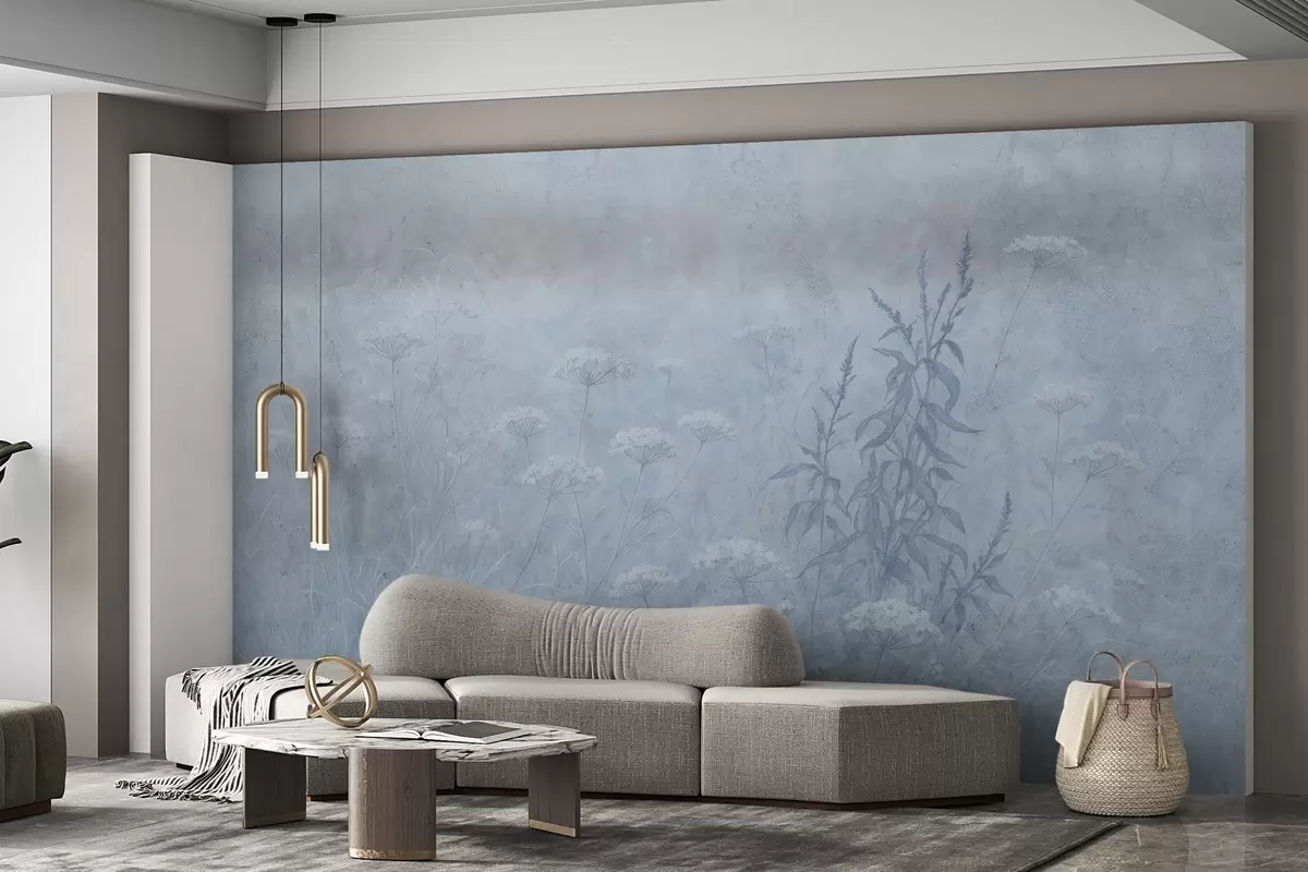 murales de pared Campo de acuarela w03972v1