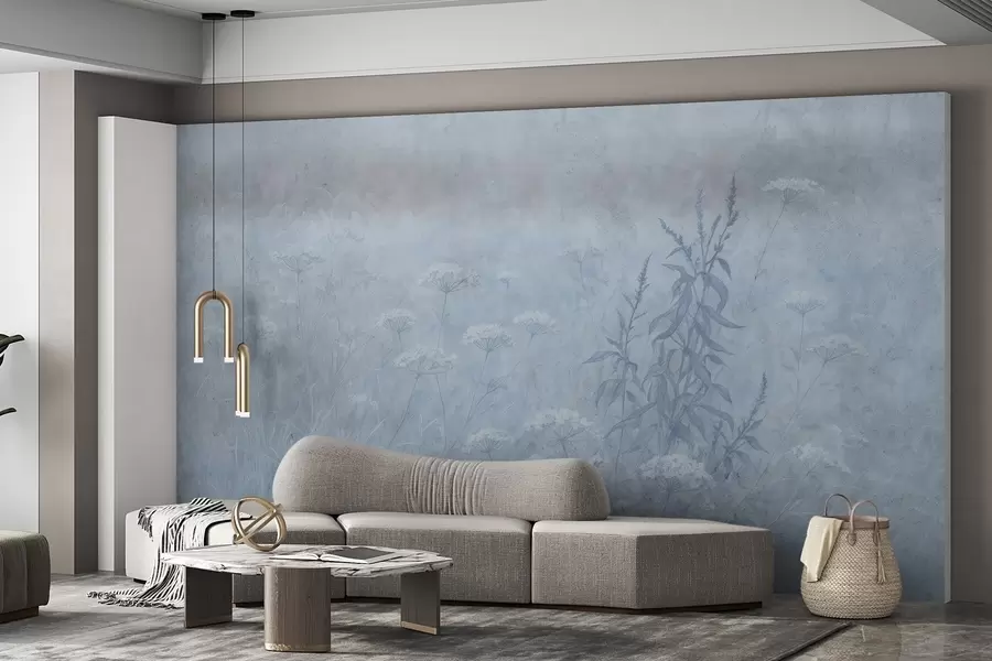 murales de pared Campo de acuarela w03972v1