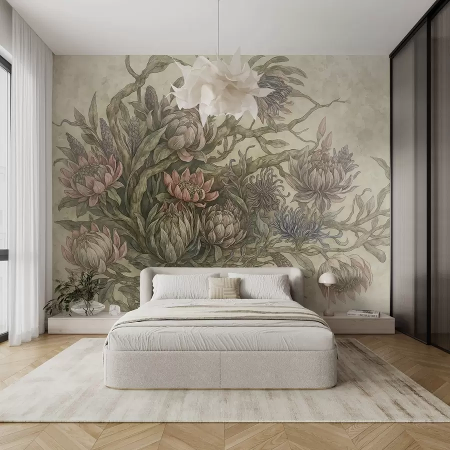 murales de pared Flores caprichosas w03975