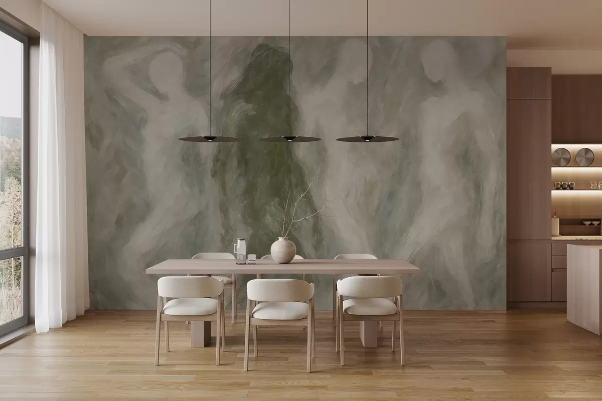 murales de pared siluetas abstractas w03982v2