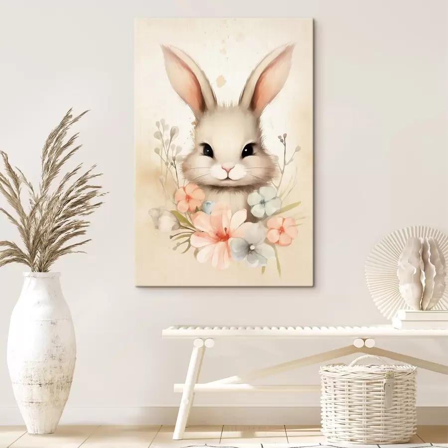 murales de pared Pysanka sobre un delicado fondo azul s44385