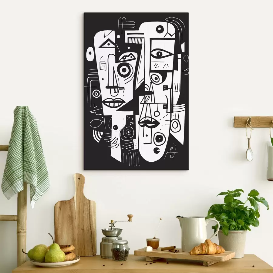 murales de pared Cara abstracta s44275