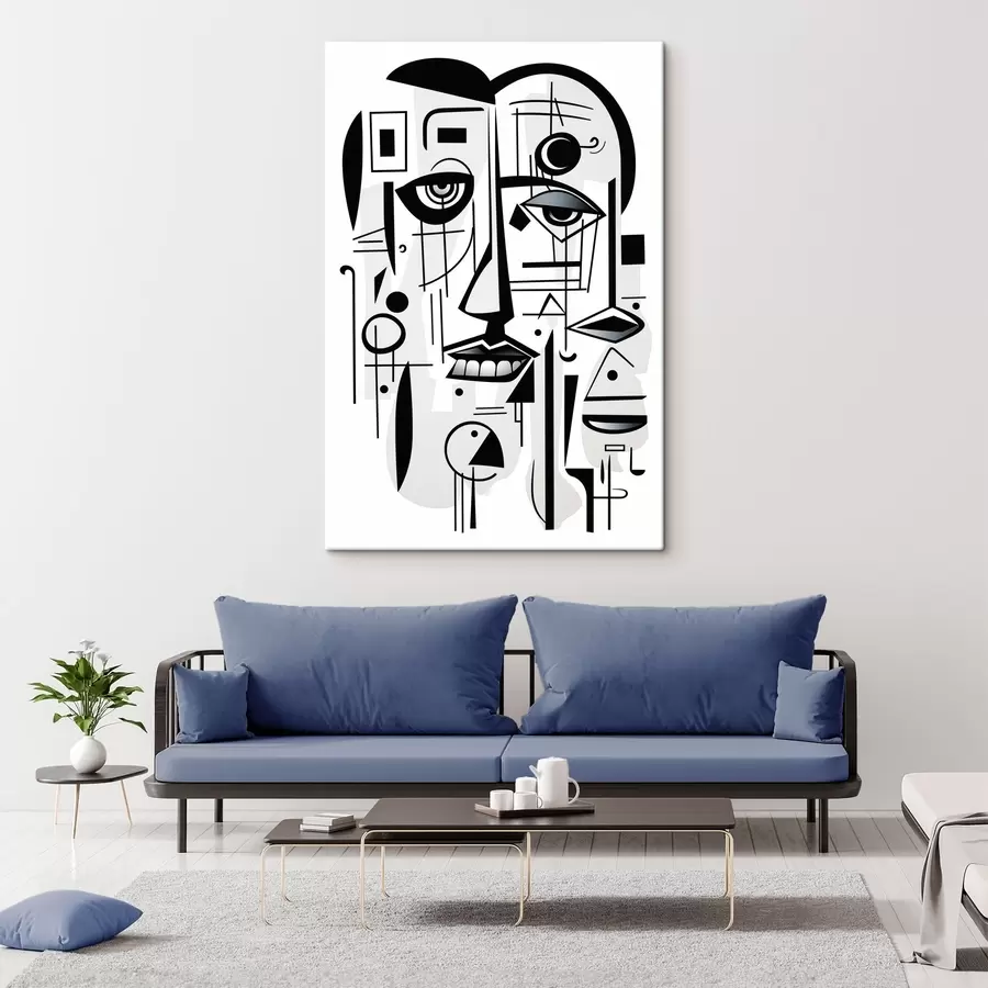 murales de pared Cara abstracta s44276