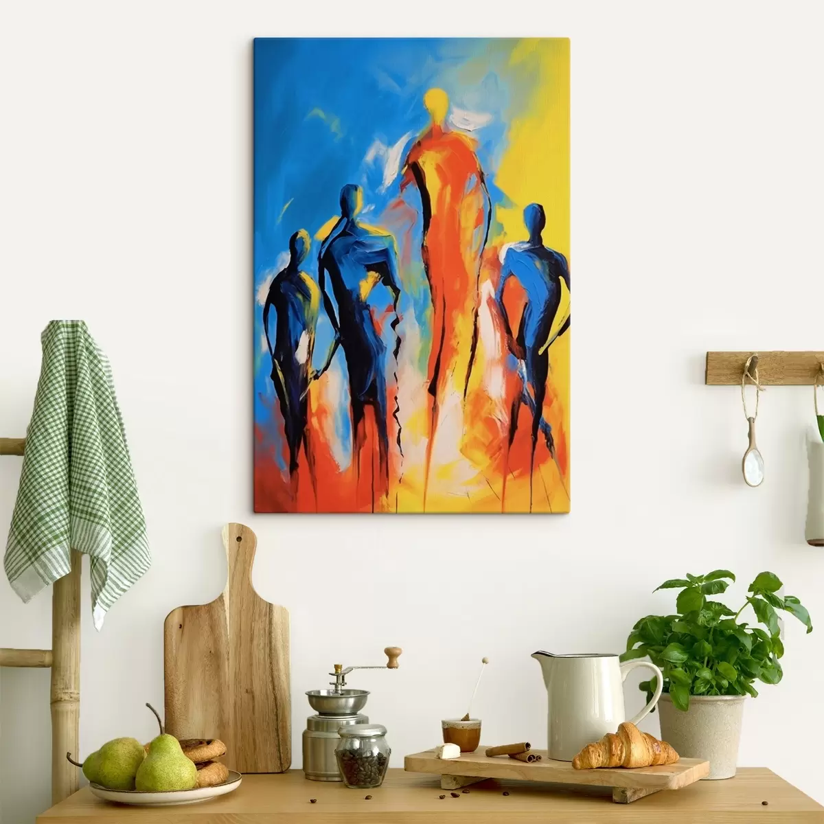 murales de pared gente abstracta s44282