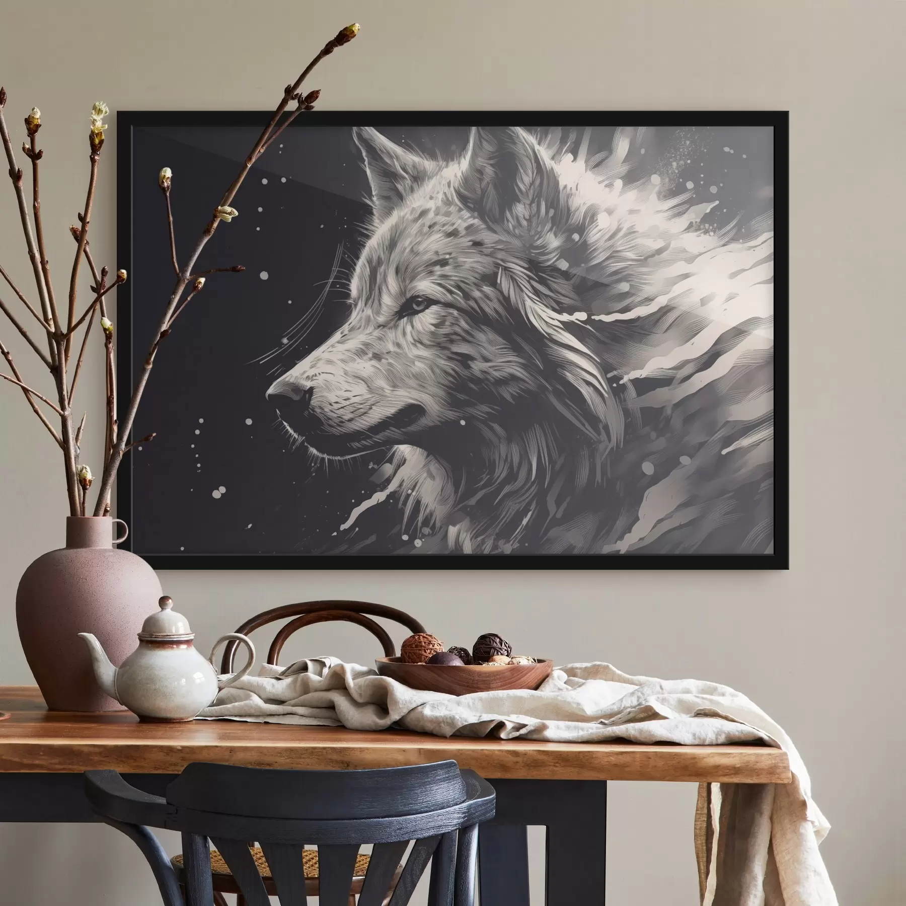 murales de pared Lobo f44271