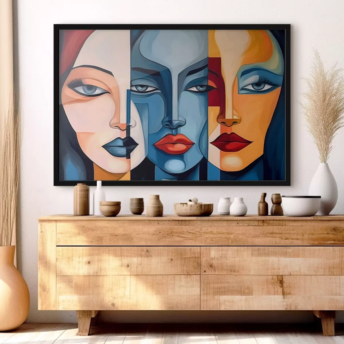 Poster Caras abstractas f44279