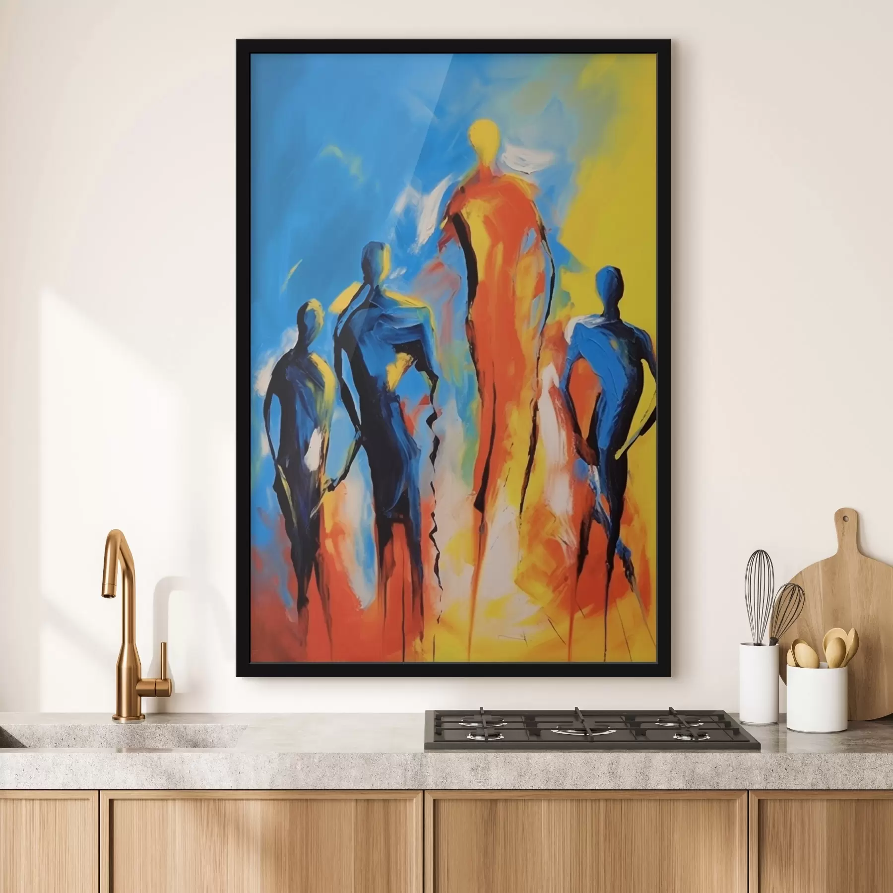 murales de pared gente abstracta f44282