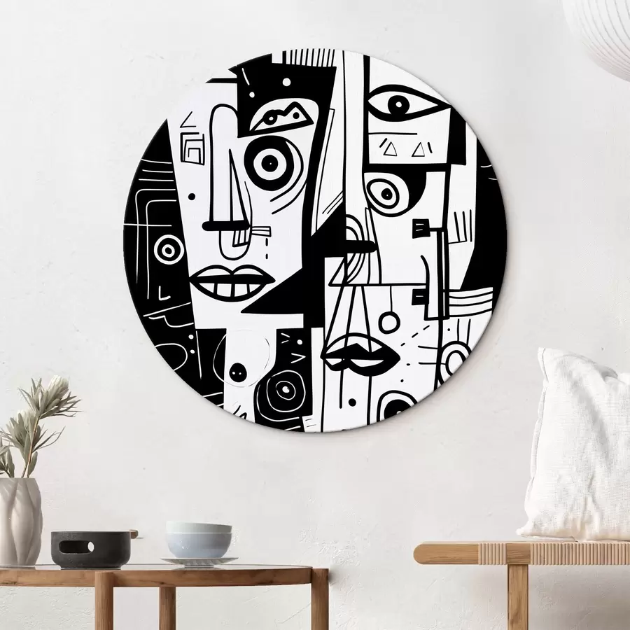 murales de pared Cara abstracta r44275