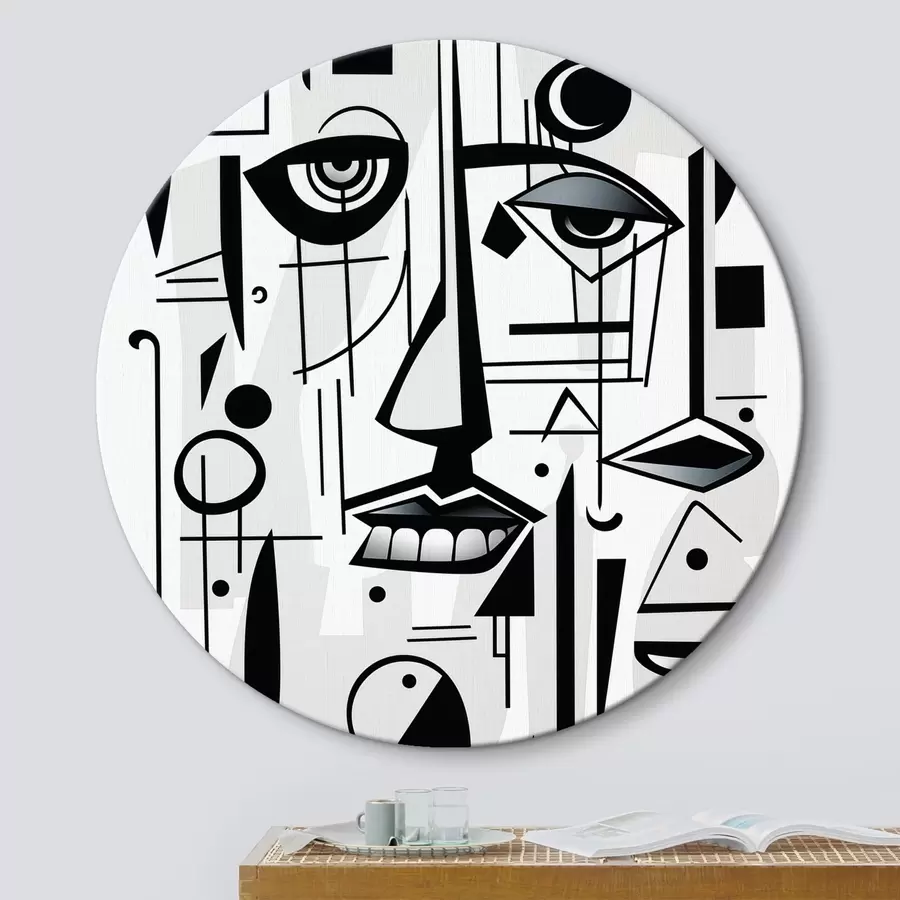 murales de pared Cara abstracta r44276