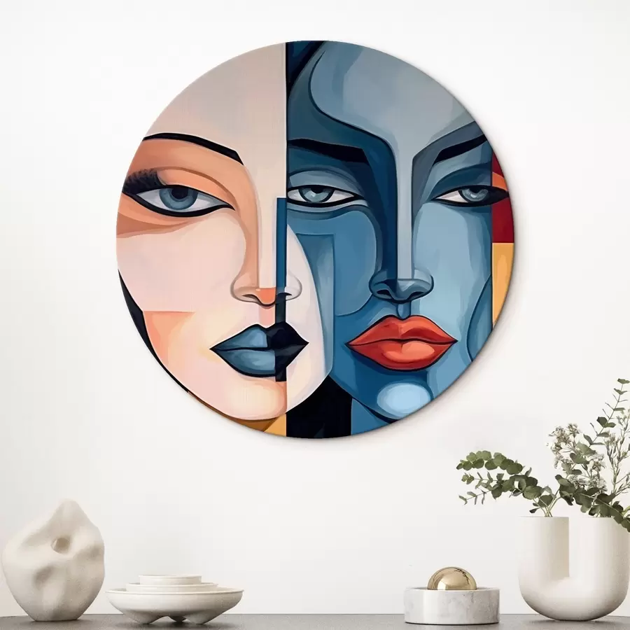 murales de pared Caras abstractas r44279