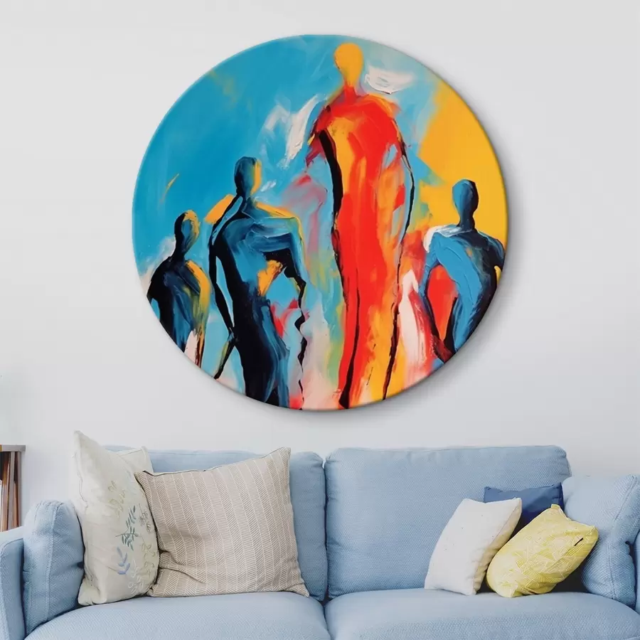 murales de pared gente abstracta r44282