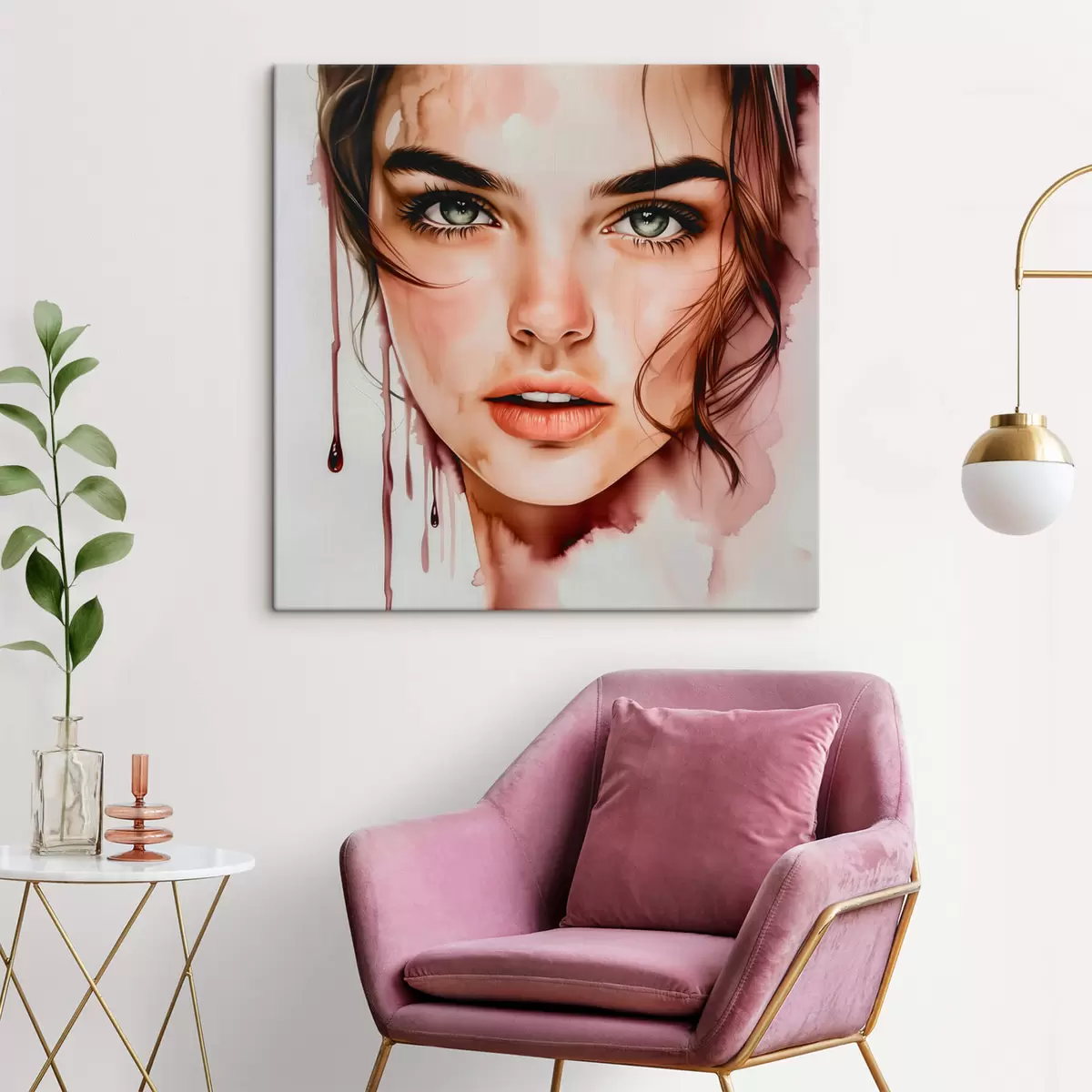 murales de pared Retrato de mujer s44363